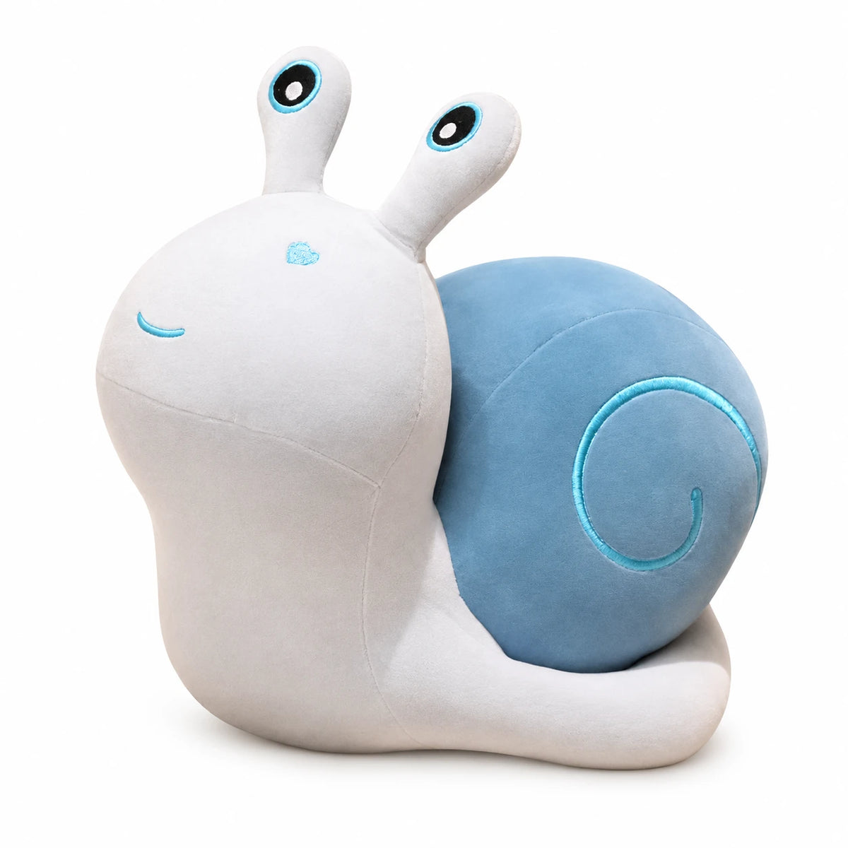 Snail Plush Toy with Blue Shell and Heart Detail - 8in / 20cm … (4 tailles)