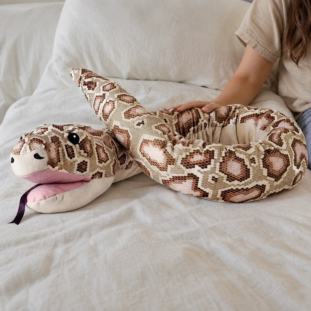 Snake Hand Puppet Plush with Realistic Pattern and Tongue - Utilisation du produit