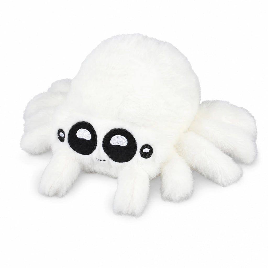 Spider Plush with Oversized Eyes and Fluffy Body - Fond blanc, autre angle