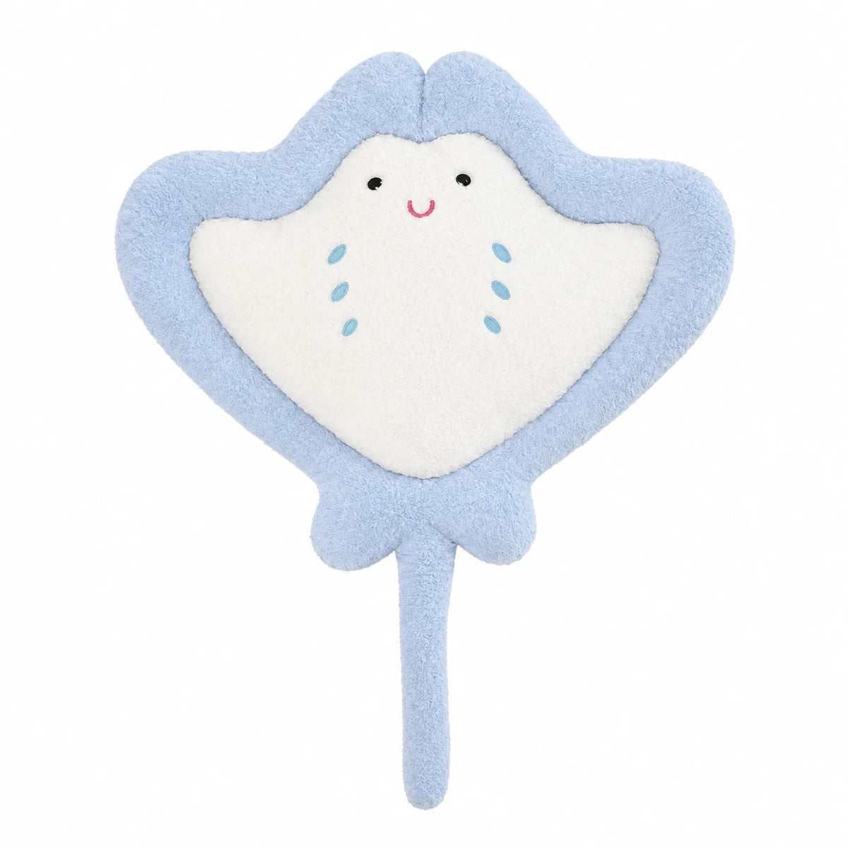 Stingray Plush with Soft Pastel Design and Long Tail - Blue / 19.5in / 50cm … (5 tailles)