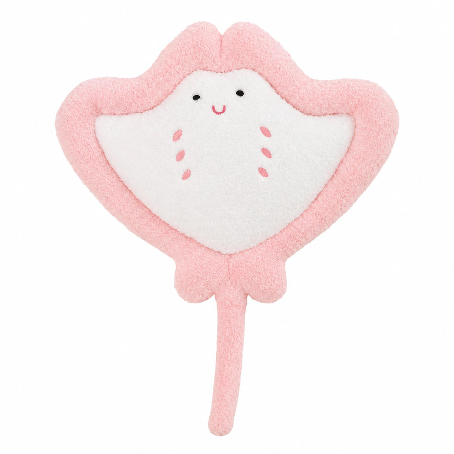 Stingray Plush with Soft Pastel Design and Long Tail - Pink / 19.5in / 50cm … (5 tailles)