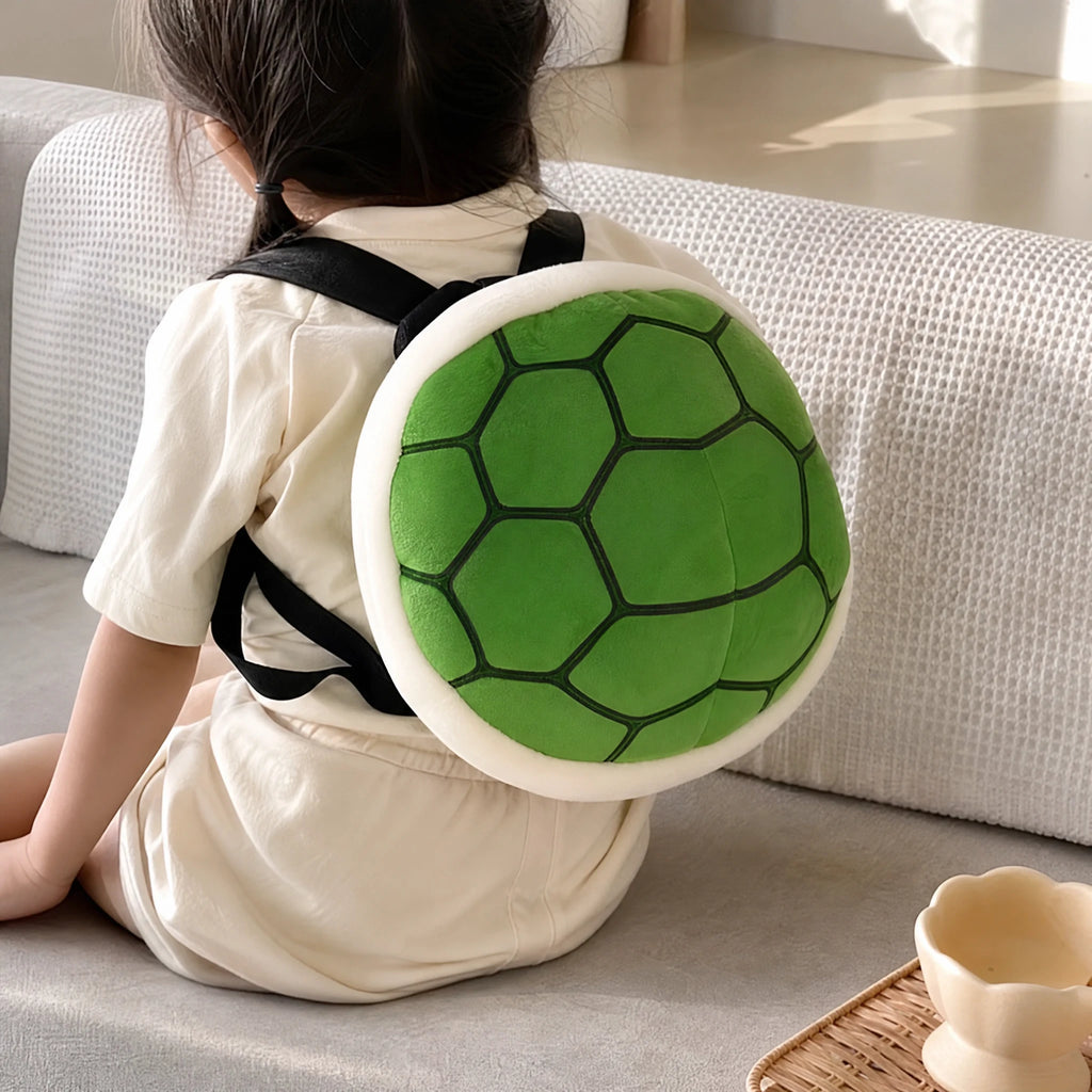 Turtle Plush Backpack with Shell Design and Straps - Utilisation du produit