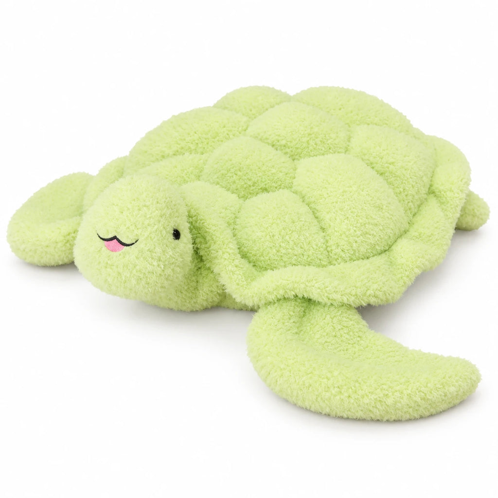 Turtle Plush, Giant Fluffy Soft Cushion with Cheerful Face - 23in / 60cm · 31in / 80cm · 39in / 100cm