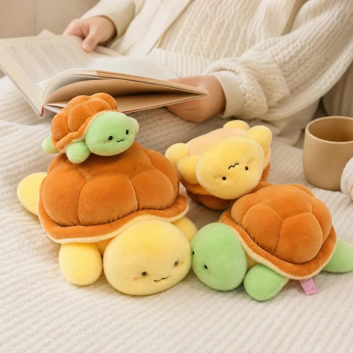 Turtle Plush - Soft Mochi-Style Cuddle Companion - Utilisation du produit
