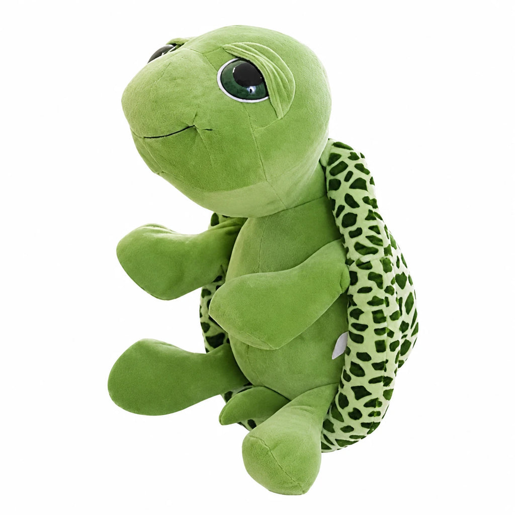 Turtle Plush with Big Eyes and Patterned Shell - 8in / 20cm · 12in / 30cm