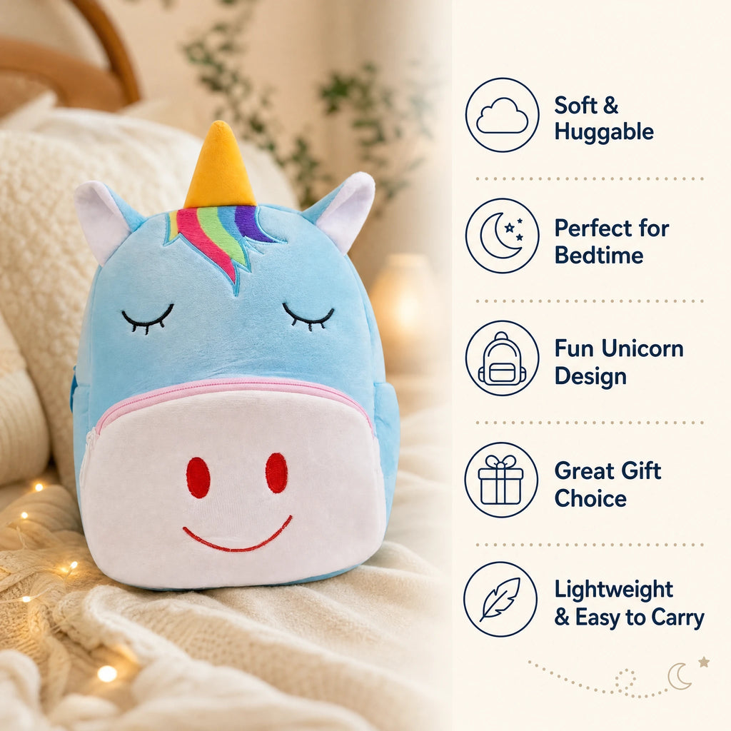 Unicorn Backpack with Rainbow Mane and Plush Design - Bénéfices produit