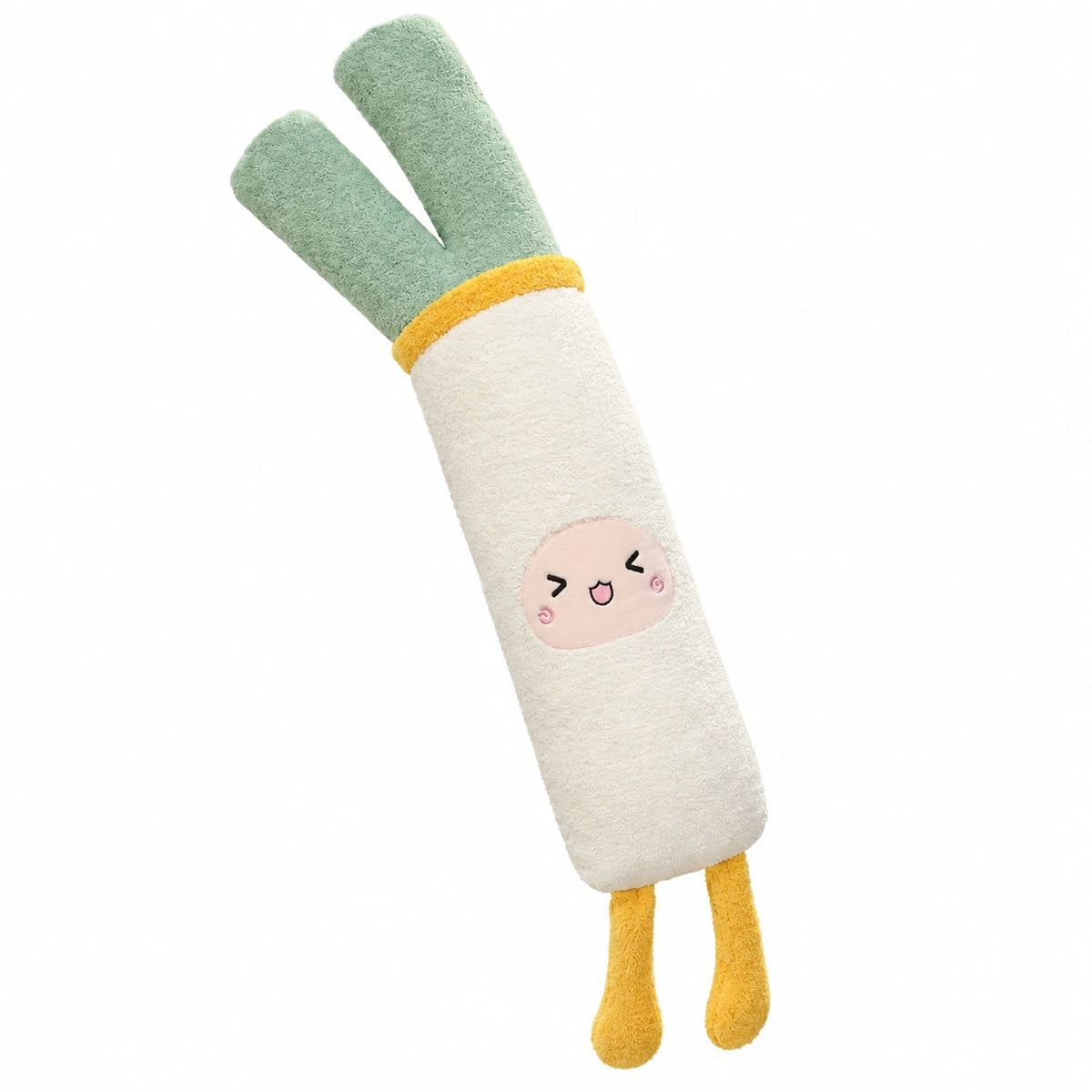 Vegetable Body Pillow with Kawaii Face and Soft Plush - Onion / 47in / 120cm · Onion / 55in / 140cm