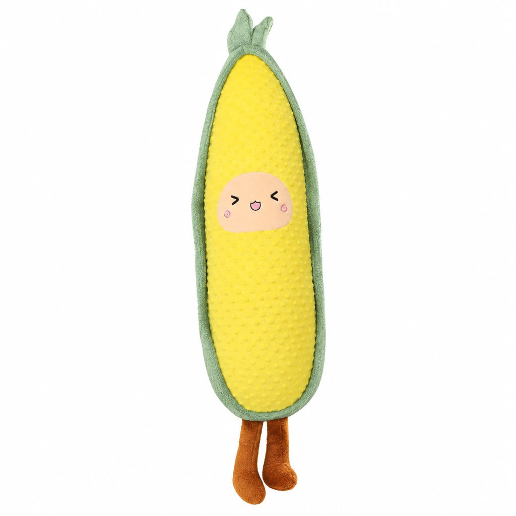 Vegetable Body Pillow with Kawaii Face and Soft Plush - Sweetcorn / 47in / 120cm … (2 tailles)