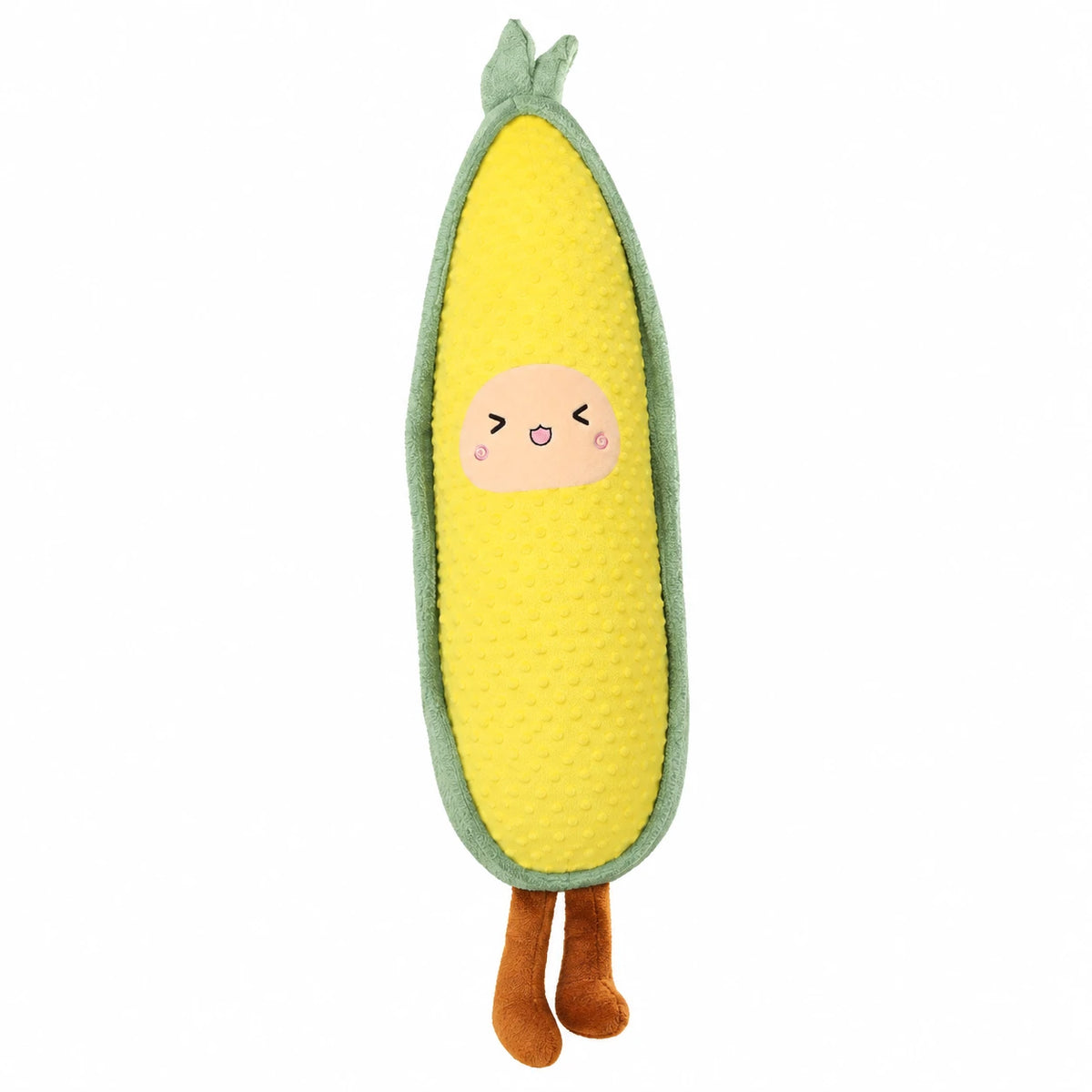 Vegetable Body Pillow with Kawaii Face and Soft Plush - Sweetcorn / 47in / 120cm … (2 tailles)
