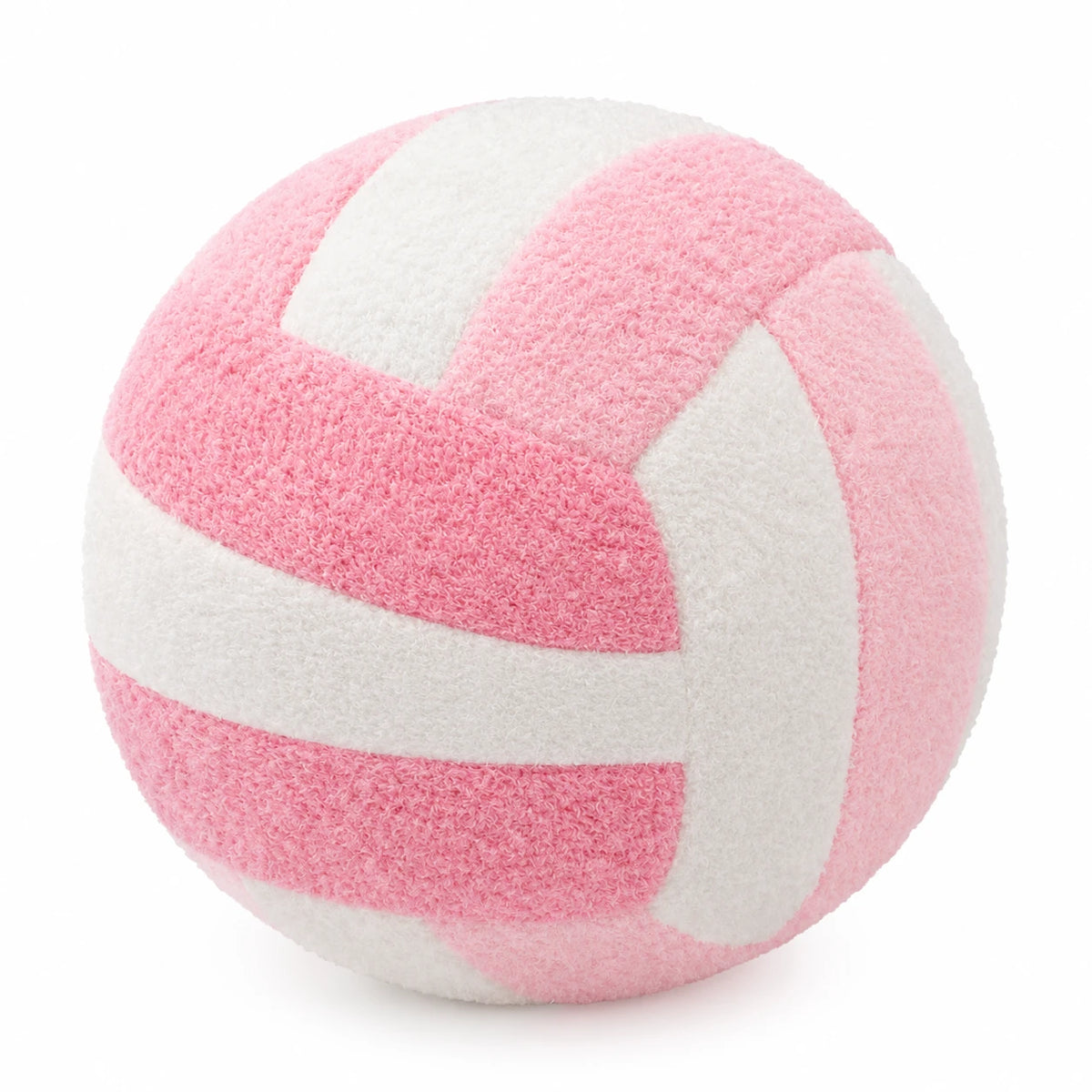 Volleyball Plush Toy in Bright Striped Design - Pink / 8in / 20cm · Pink / 9.5in / 24cm