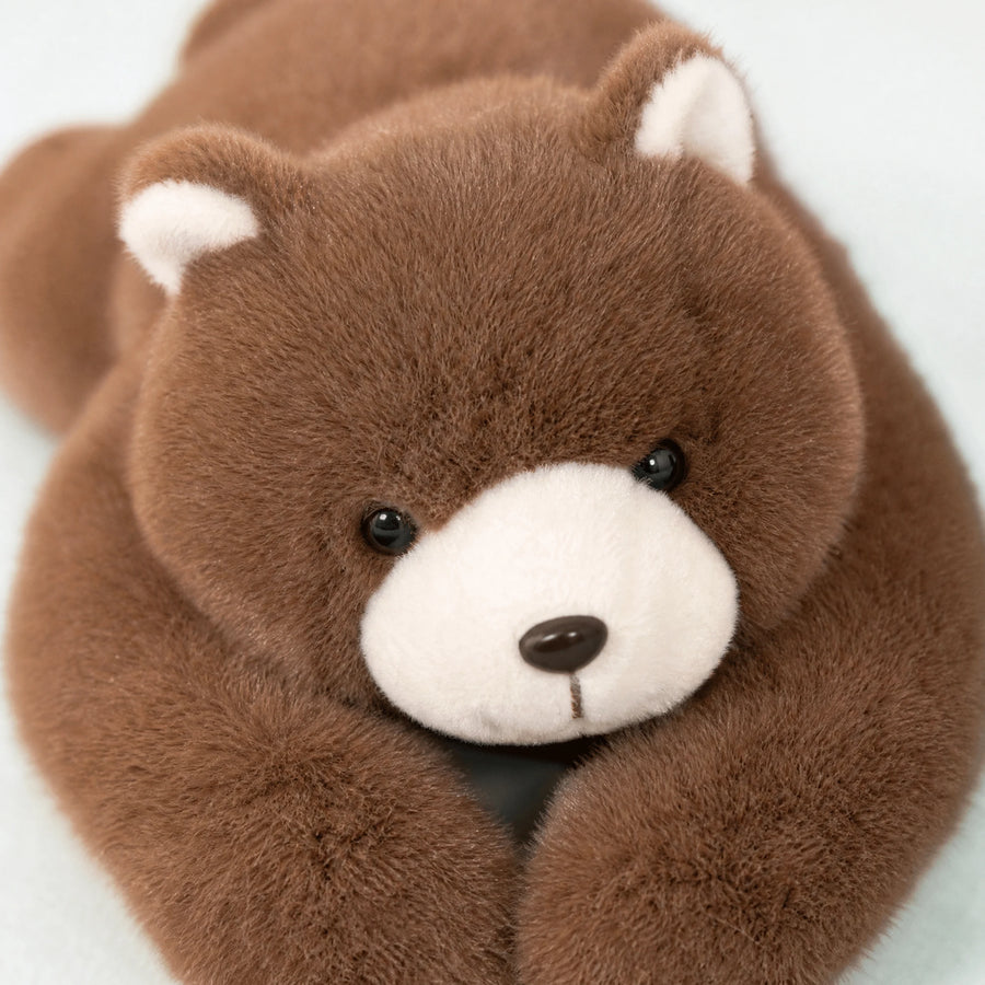 Weighted Bear Plush with Long Hugging Arms - Détail matière