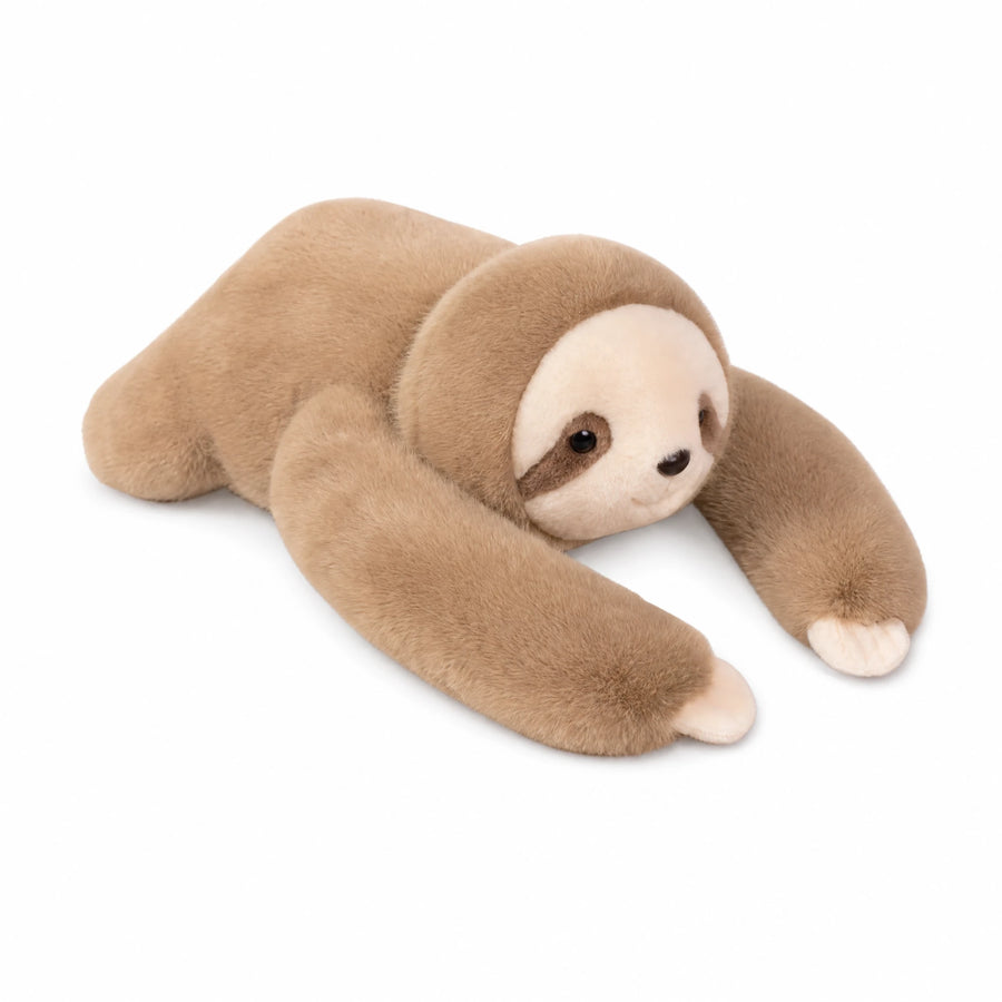 Weighted Sloth Plush Toy with Soft Huggable Arms - Fond blanc, autre angle