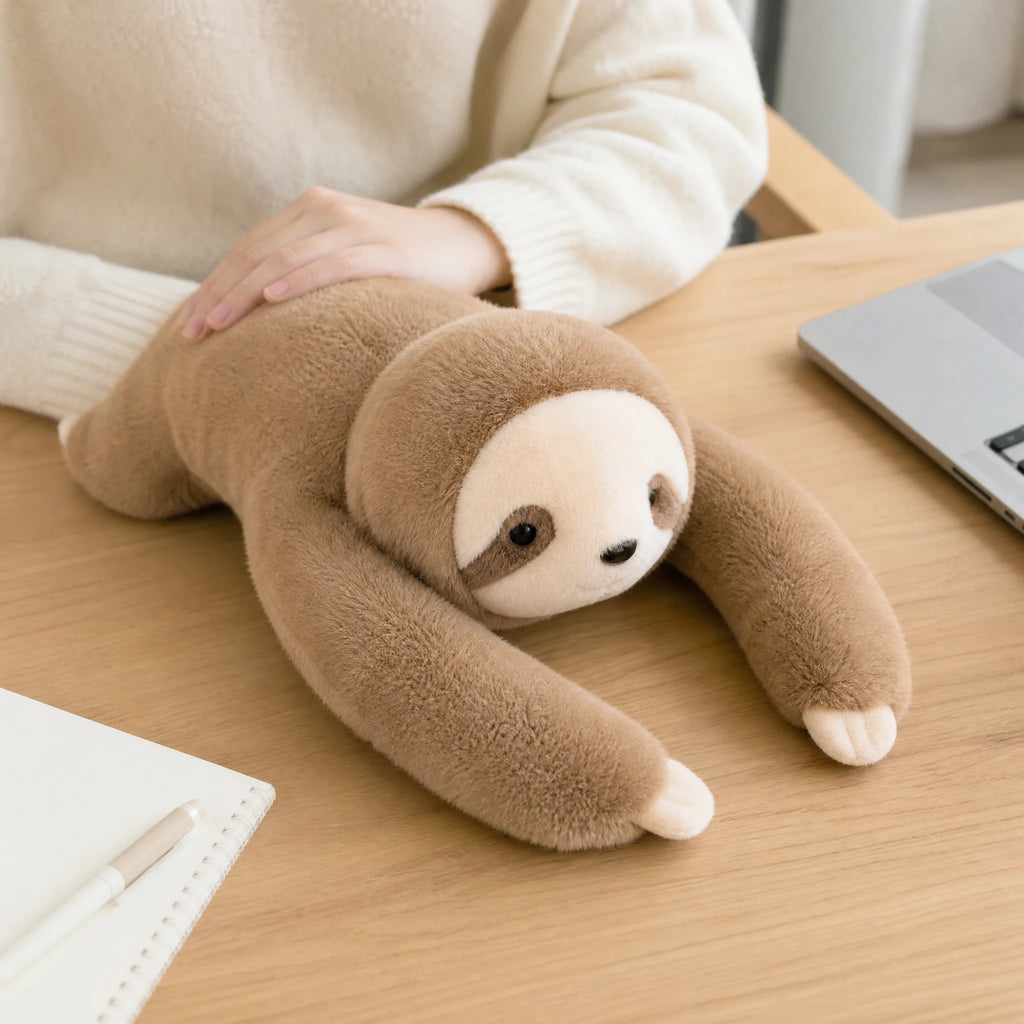 Weighted Sloth Plush Toy with Soft Huggable Arms - Utilisation du produit
