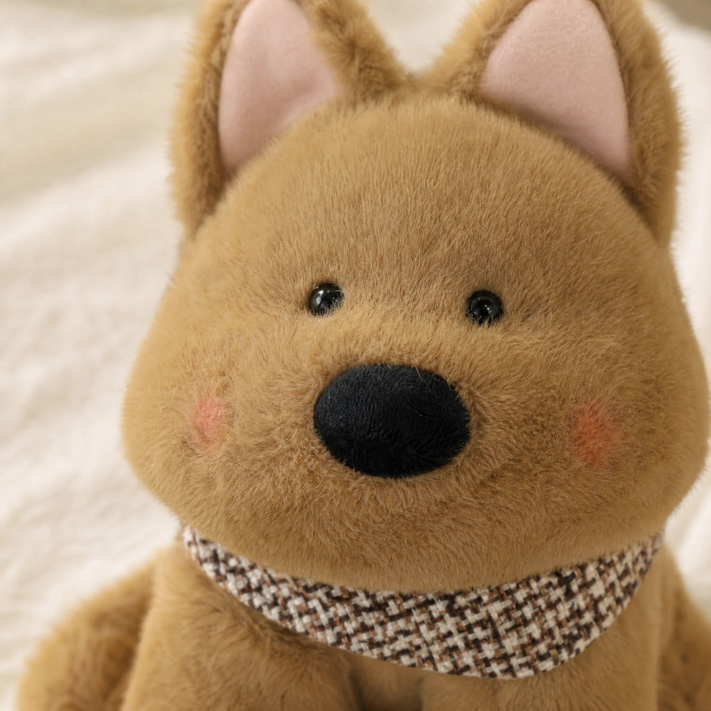 West Highland Terrier Plush with Scarf and Lifelike Details - Détail matière