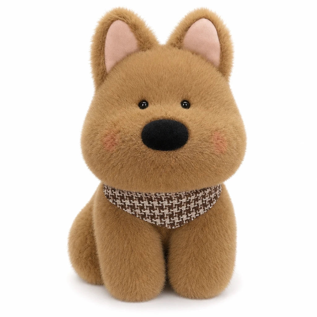 West Highland Terrier Plush with Scarf and Lifelike Details - Dougal Brown / 10in / 25cm … (3 tailles)
