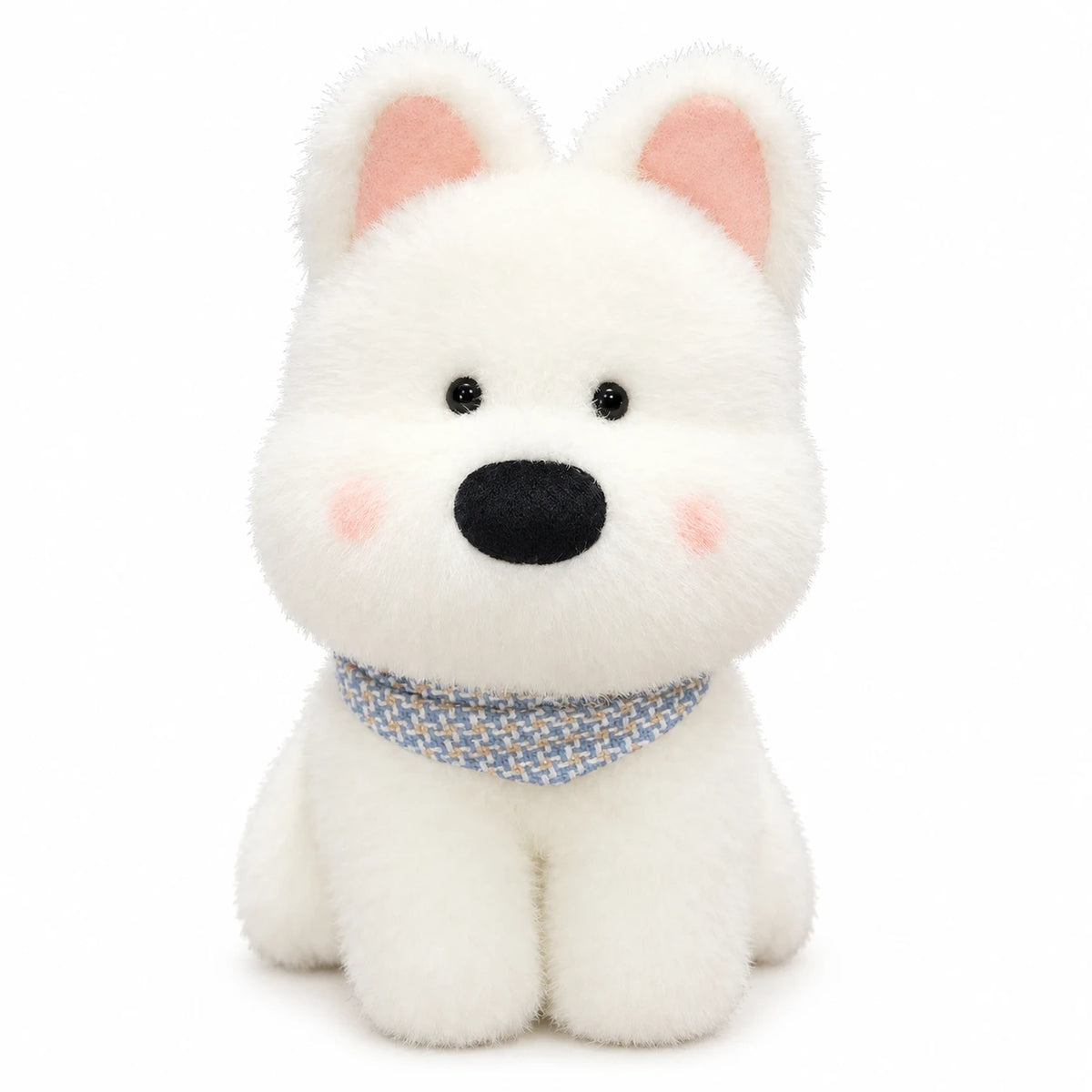 West Highland Terrier Plush with Scarf and Lifelike Details - Skye White / 10in / 25cm … (3 tailles)