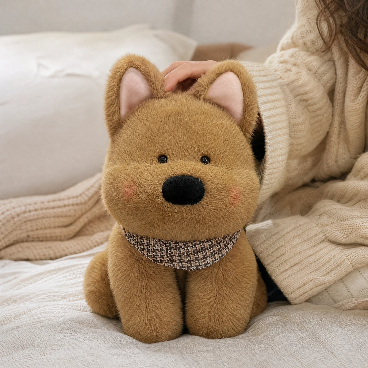 West Highland Terrier Plush with Scarf and Lifelike Details - Utilisation du produit