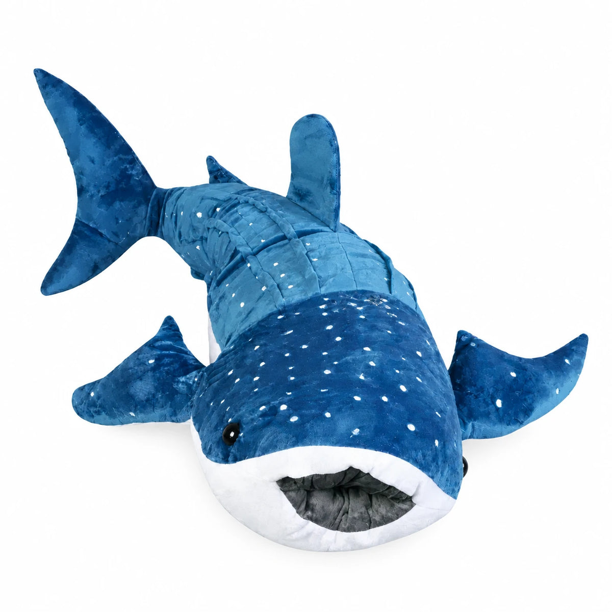 Whale Shark Plush with Realistic Blue Spotted Design - 19.5in / 50cm · 39.5in / 100cm