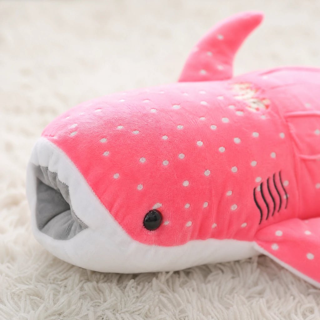 Whale Shark Plush with Spotted Pattern and Soft Cotton - Détail matière