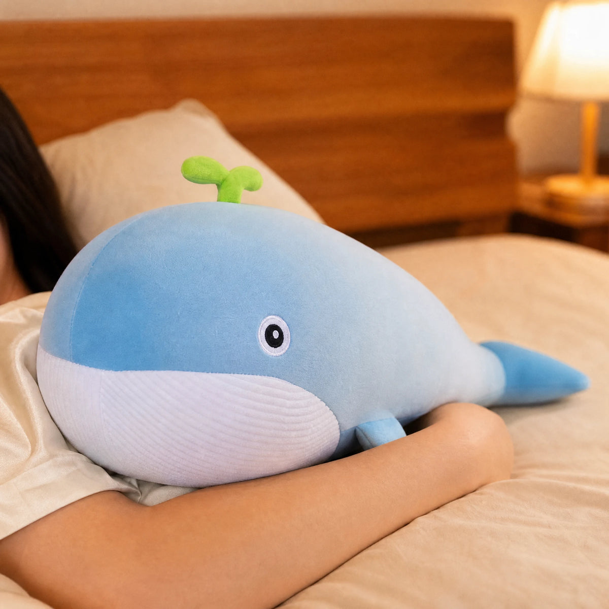 Whale Stuffed Animal with Bean Sprout Detail - Utilisation du produit