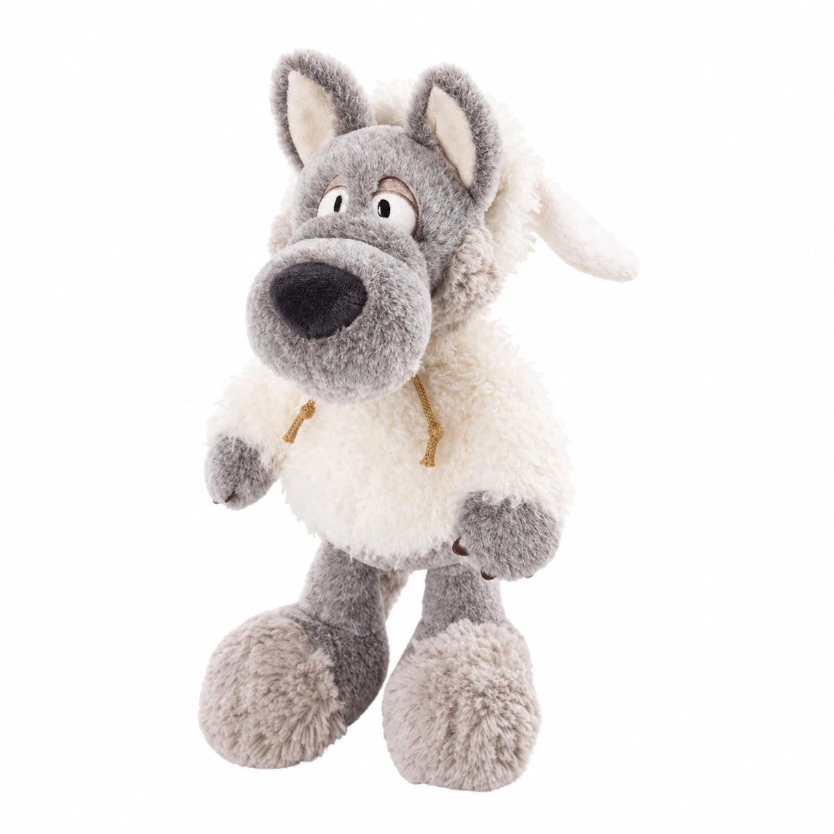 Wolf Plush in Sheep Costume with Soft Two-Tone Fur - 14in / 35cm · 19.5in / 50cm-2