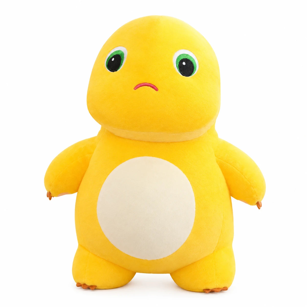 Yellow Dinosaur Plush with Smiling Face and Flower Crown - Arrogant